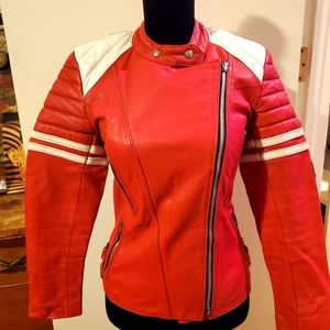 1970s St.Chrisrophe moto cuir leather jacket